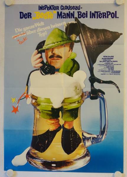 The Pink Panther strikes again original release german movie poster